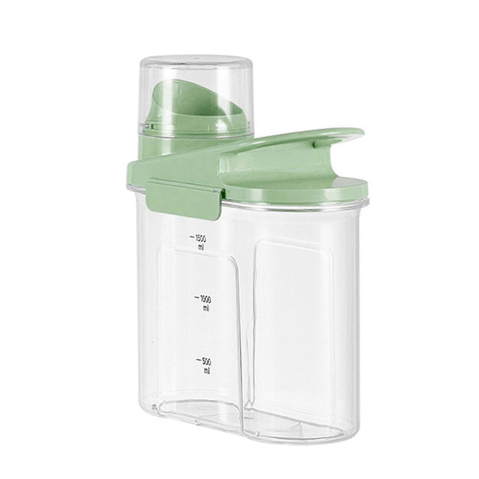Transparent Rice and Cereal Storage Bin Kitchen Canister With  Handle Clear Plastic Cereal Dispenser Ref: 5797