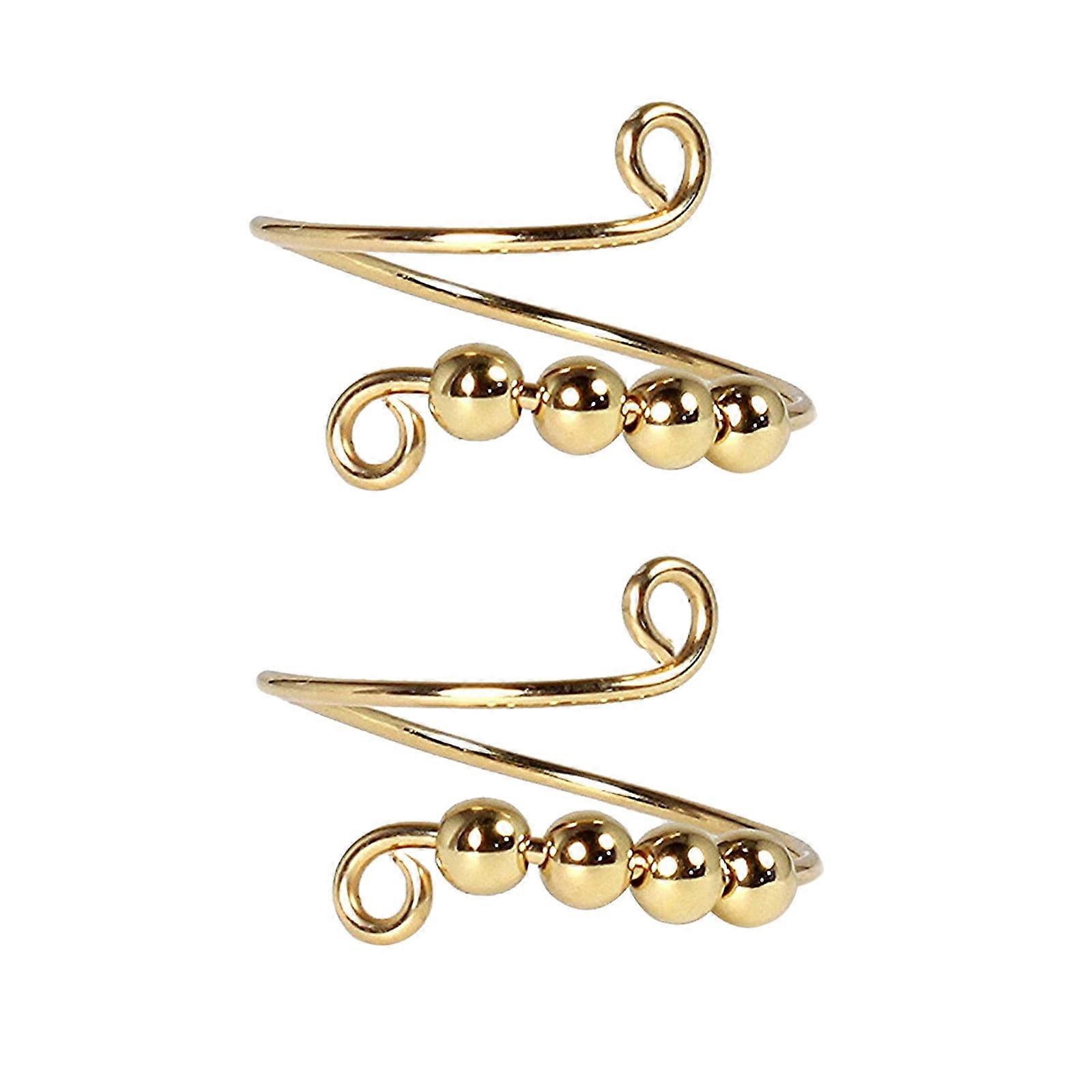 Yakbaofuo Knitting Loop Ring Adjustable Ring for DIY Crafts Crochet Open Finger Loop Rings DIY Knitting