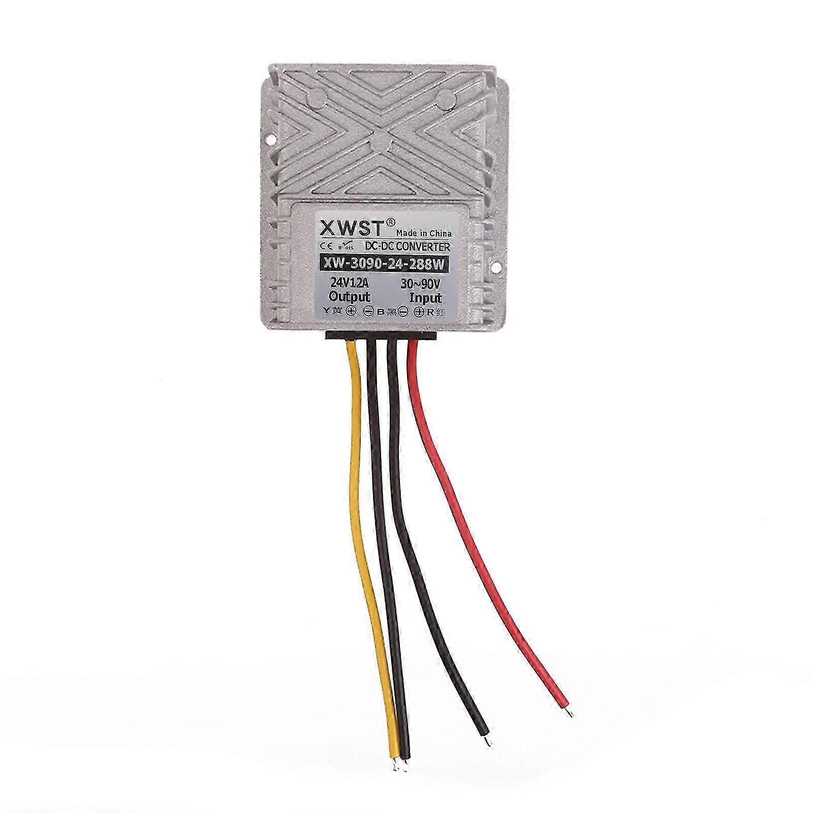 IP67 Waterproof Converter Step Down 30V-90V to 24V 8A/12A/15A/20A/24A Power Supply Adapter Direct Current Buck Module