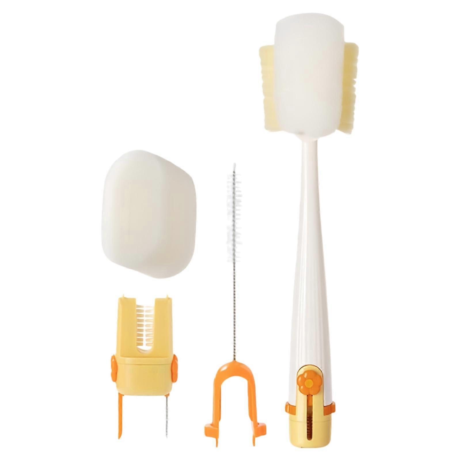 Travel Bottle Cleaning Brush Kit with Ergonomic Handle for Cups, Mugs and Water Bottles