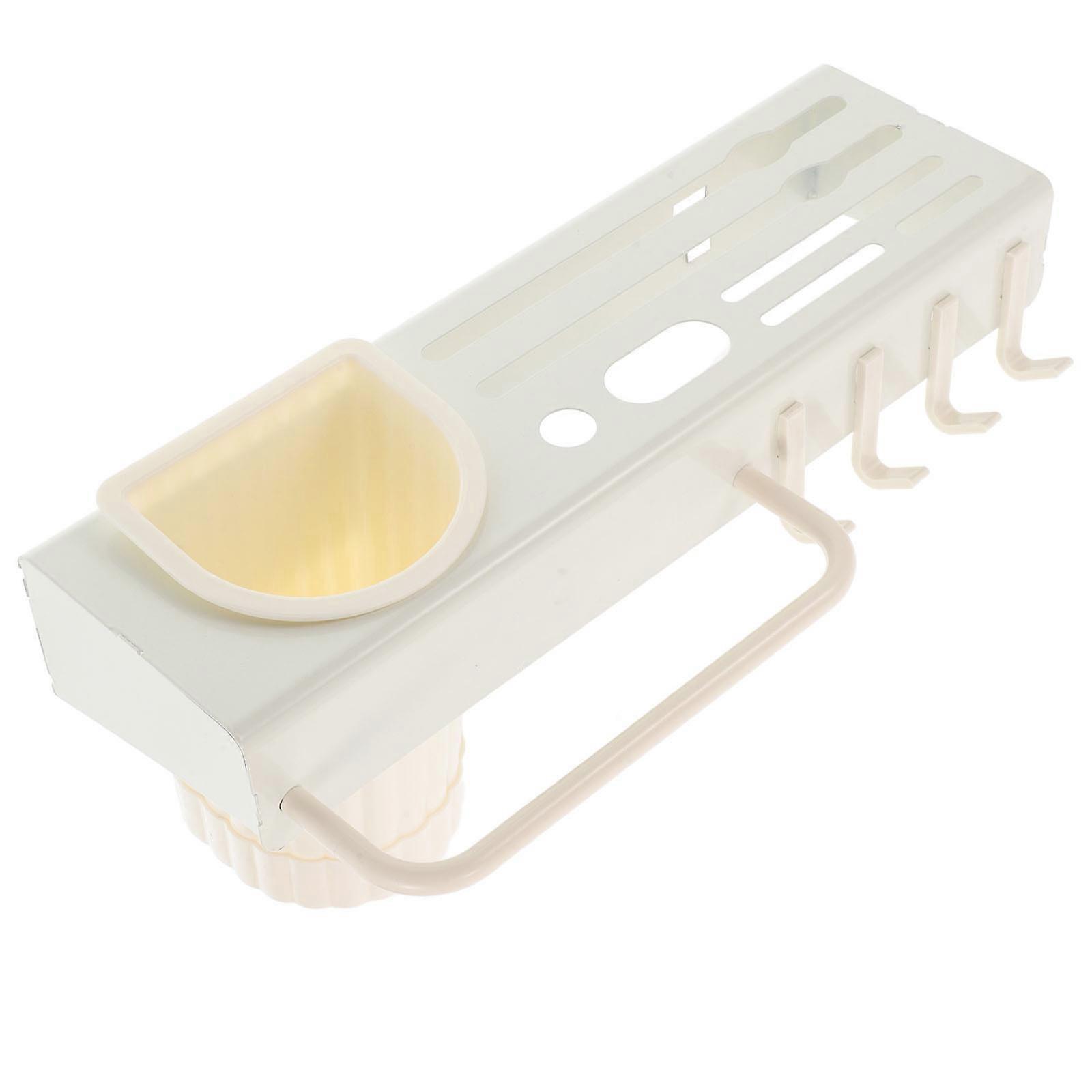 Kitchen Storage Rack Wall Mount Holder for Cutlery Multifunction