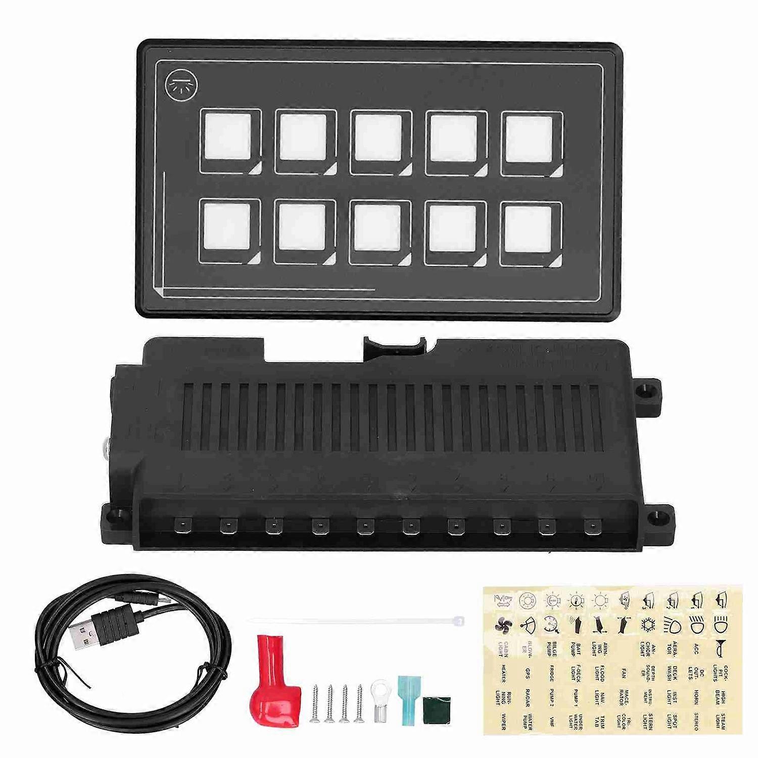 10P Membrane Control Switch Panel Bluetooth APP Control with Backlight Module LED Touch Builtin PPTC