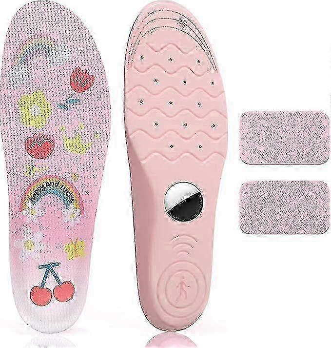 Insoles for Airtag Hidden Holder, Tracker Devise Case for Kids, Comfortable Inserts for ShoesYellow Dinosaur