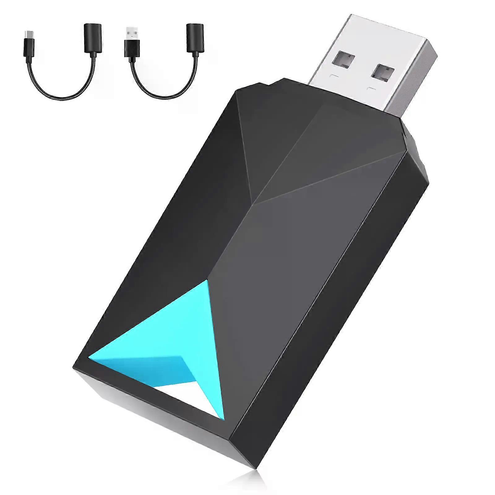 CarPlay Android Auto Wired To Wireless 2 in 1 USB Dongle Auto Intelligent Systems Wireless Adapter Smart Mini AI Box FLIXIVI