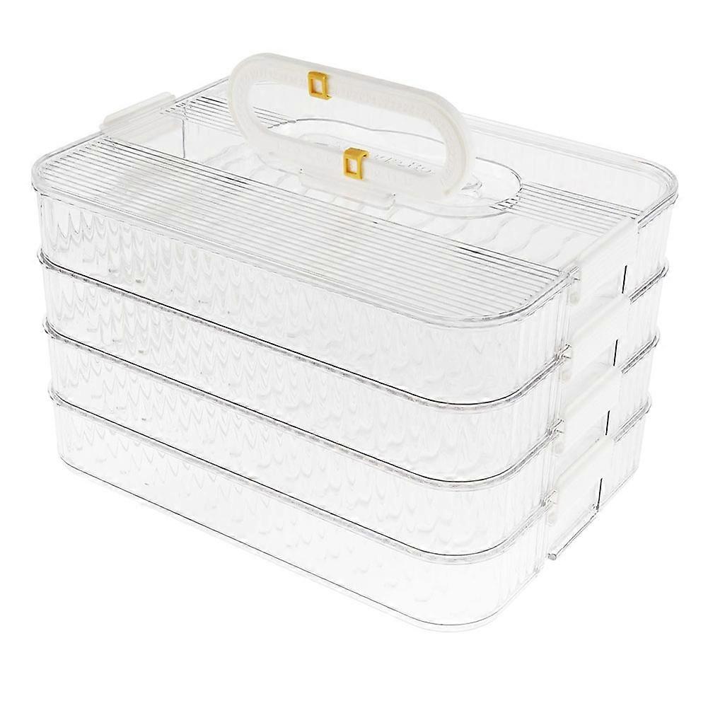 4 Layer Lunch Meat Container for Refrigerator Organizing Bacon Storage Container Refrigerator Food Storage Box Fridge