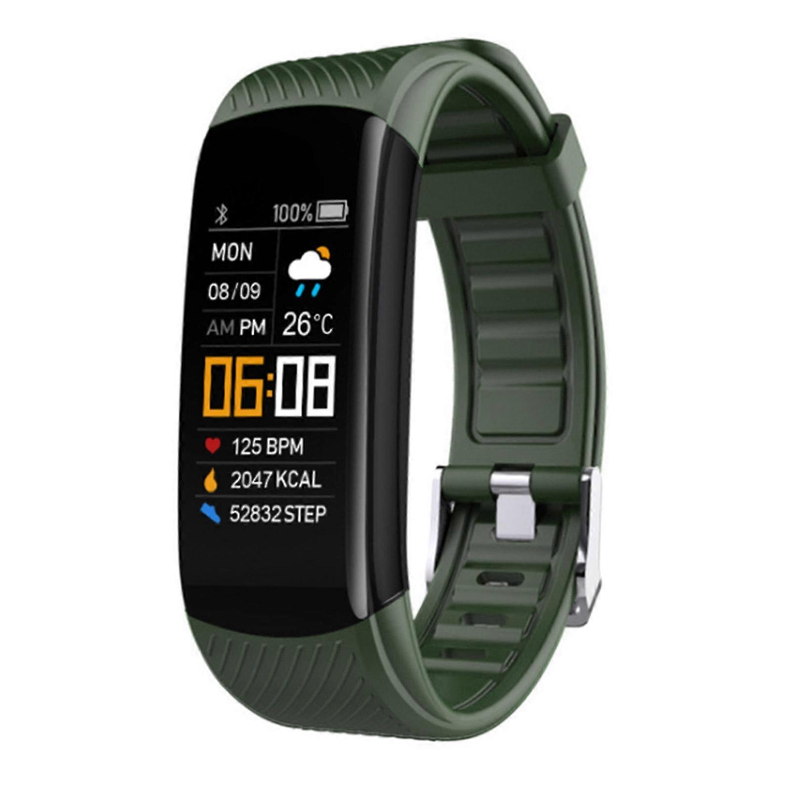 C5 Fitness Tracker Heart Rate Monitor Calorie Pedometer Step Counter Activity Tracker for Smart Fitness Watch Choose Col  Red