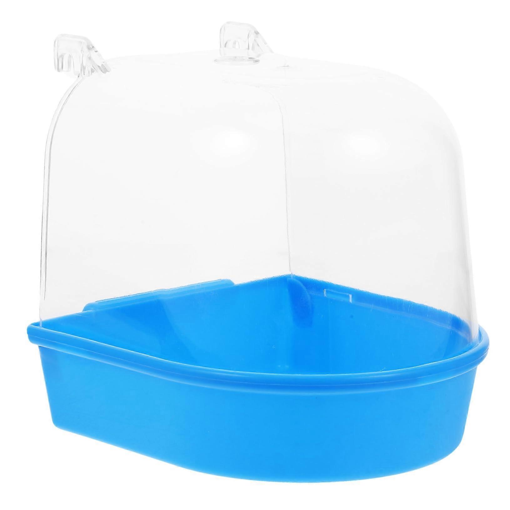 Parakeet Bird Bath Basin with Durable Design for Indoor Cage Use and Comfortable Small Parrot Shower