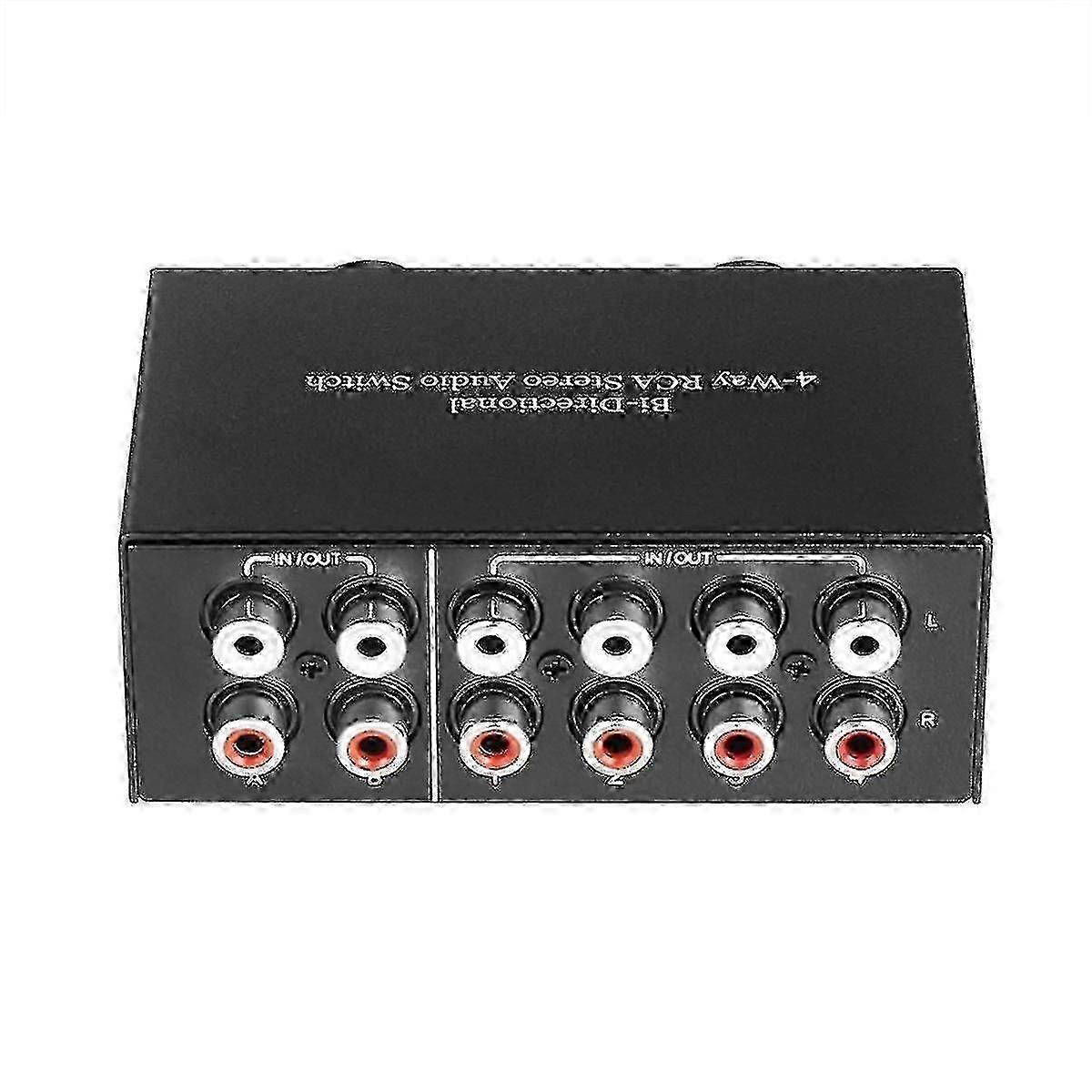 RCA Stereo Audio Switcher GV-AC004A 2 in 4 out 4 in 2 out Bidirectional with Independent Volume Control