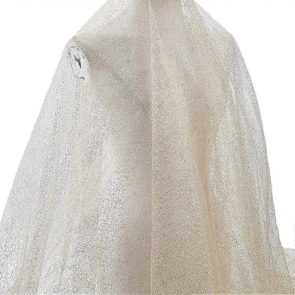 2Yards67.7inch Spider Web Lace Net Iridescent Stretch Fish Net Fabric Colorful Openwork Mesh Gauze Tulle Fabric for Skirt Making Wrap Packing DIY Craf