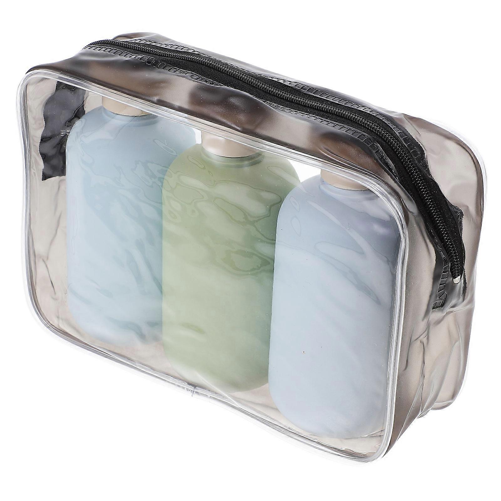 Refillable Travel Shampoo and Conditioner Bottles for Storage Use 1Set Plastic