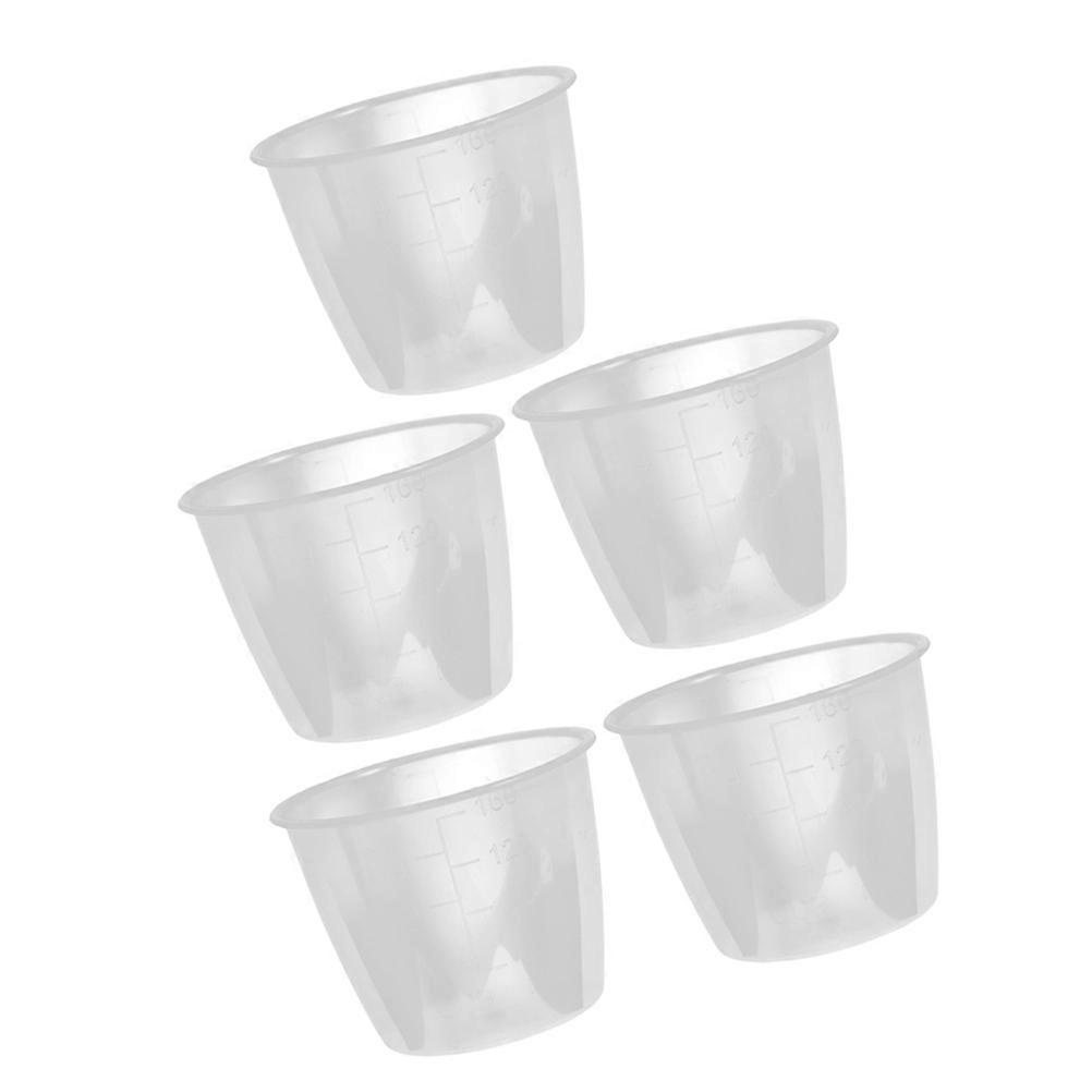 5Pcs Plastic Rice Cooker Measuring Cup for Kitchen Use Transparent Scale