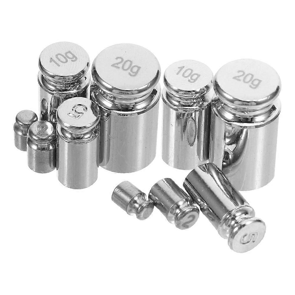 Precision Calibration Weight Set for Digital Scales Includes 10 Durable Steel Weights for Balance Use 1g 2g 5g 10g 20g