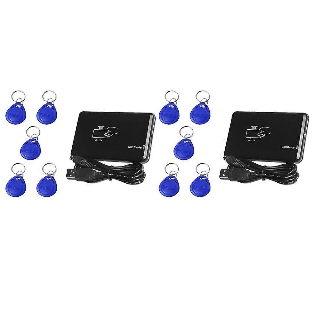 2X USB RFID Reader ID Card Reader Contactless Card Reader for EM4100