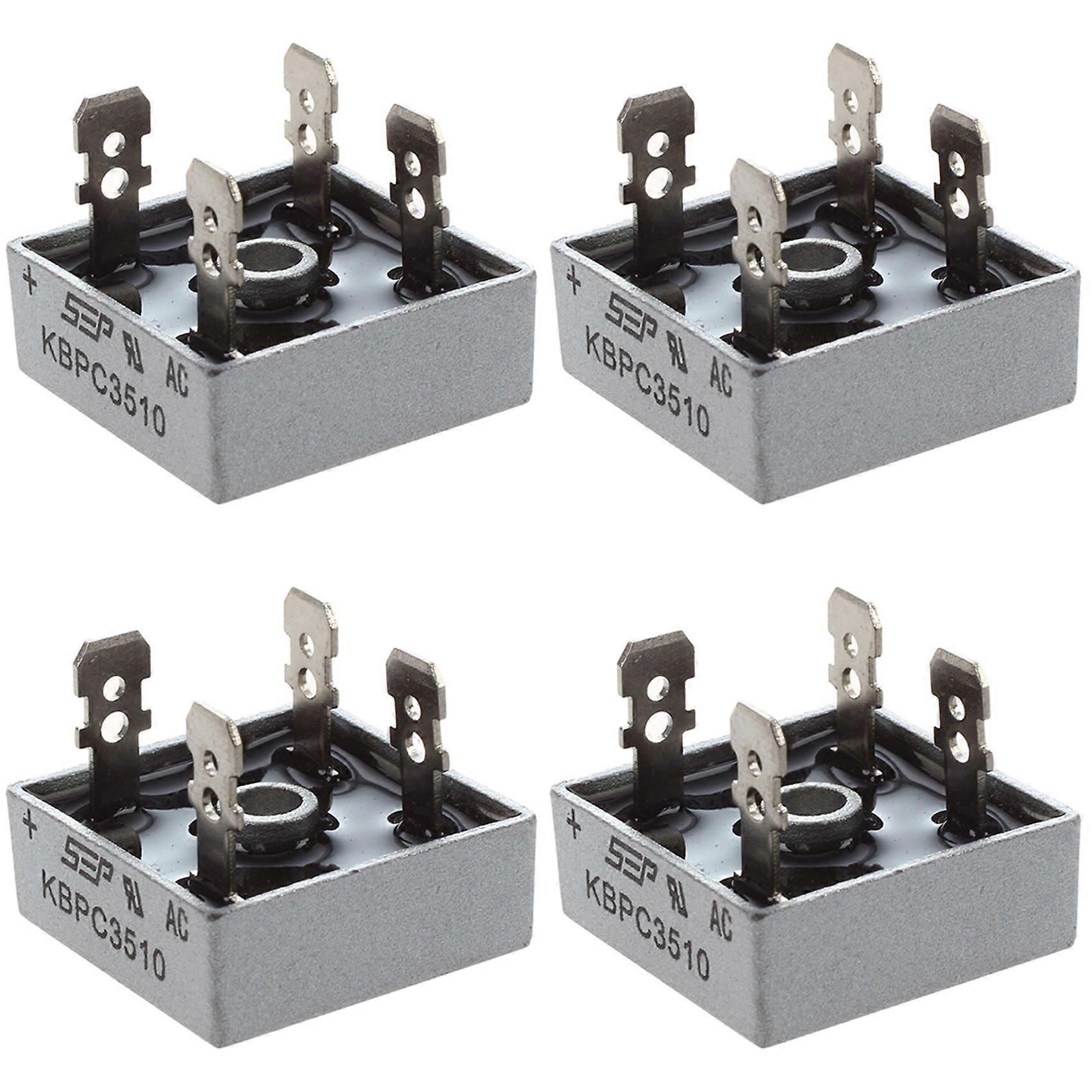4X SEP KBPC3510 35A 1000V Single Phase Square Diode PCB Bridge Rectifier