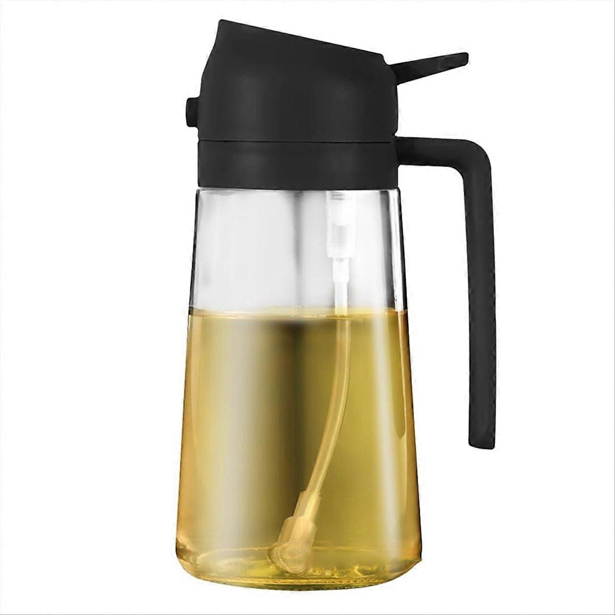 2-in-1 Glass Oil Dispenser, Suitable for Kitchen Cooking