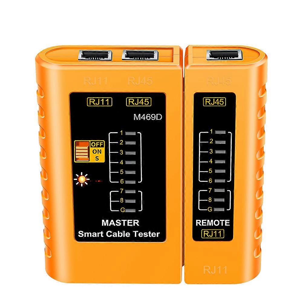 Network Cable Tester for Testing with Composite Material Black Lightweight Portable 1 Unit