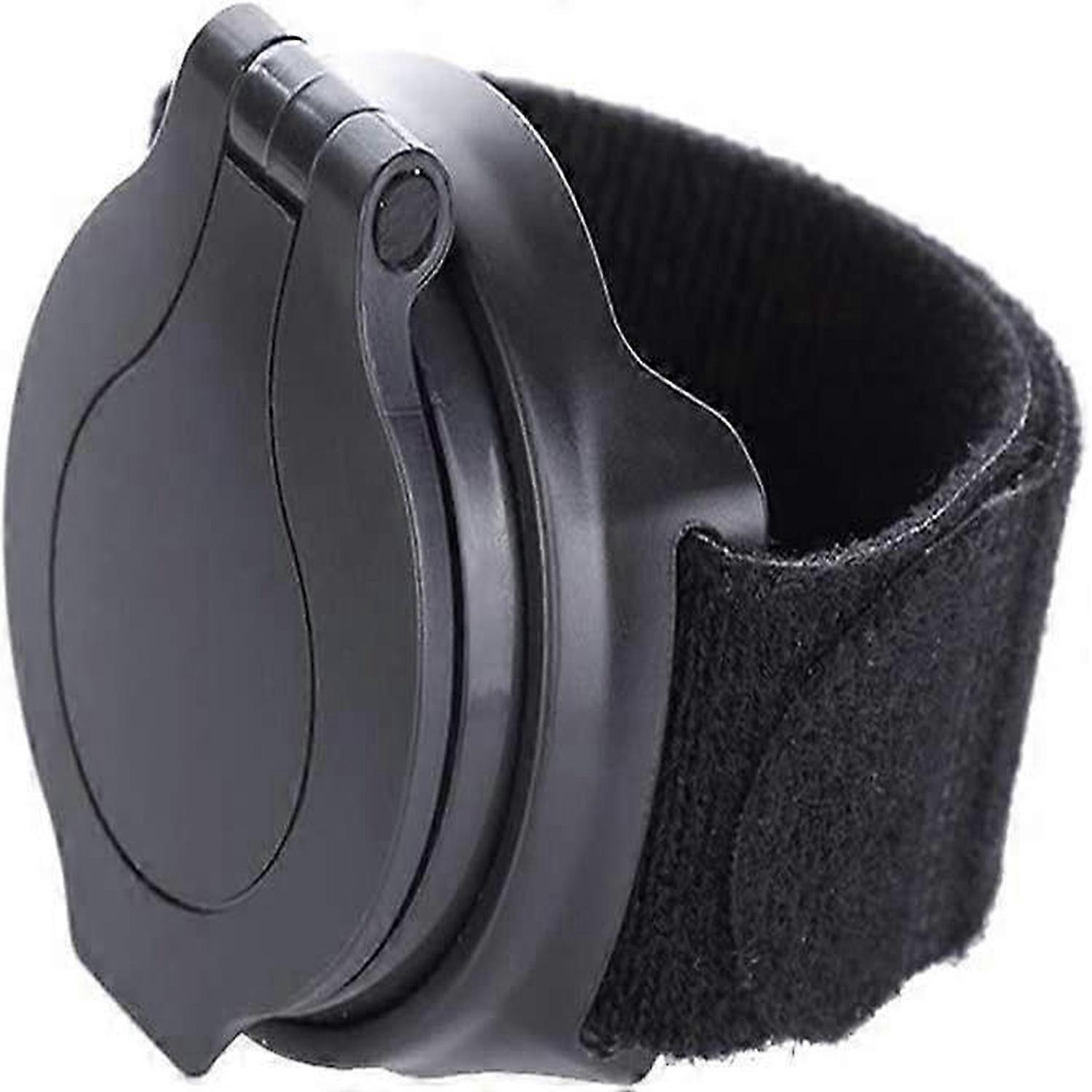 Bicycle Handlebar Mirror Super Clear Wide Angle Adjustable Cycle Mirror with Hand Strap (Black)