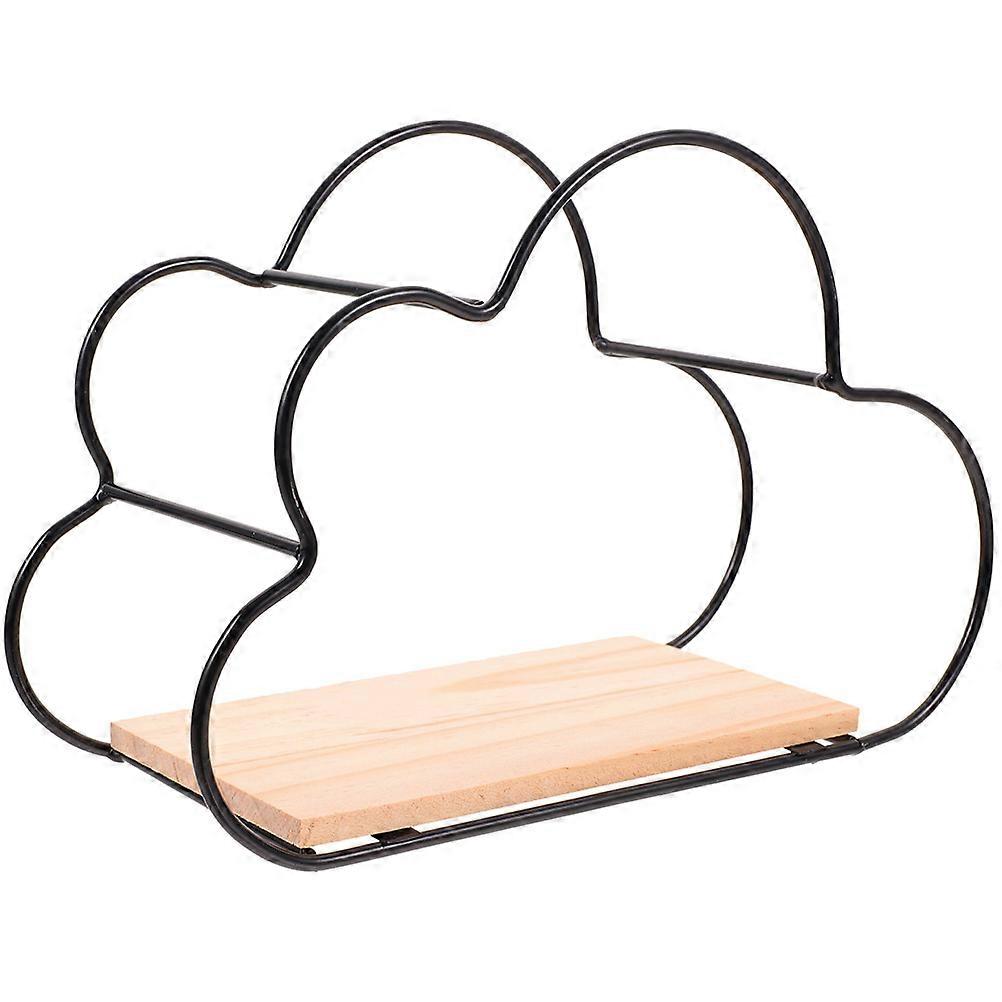 Nordic Style Cloud Shape Wall Storage Rack for Living Room Use