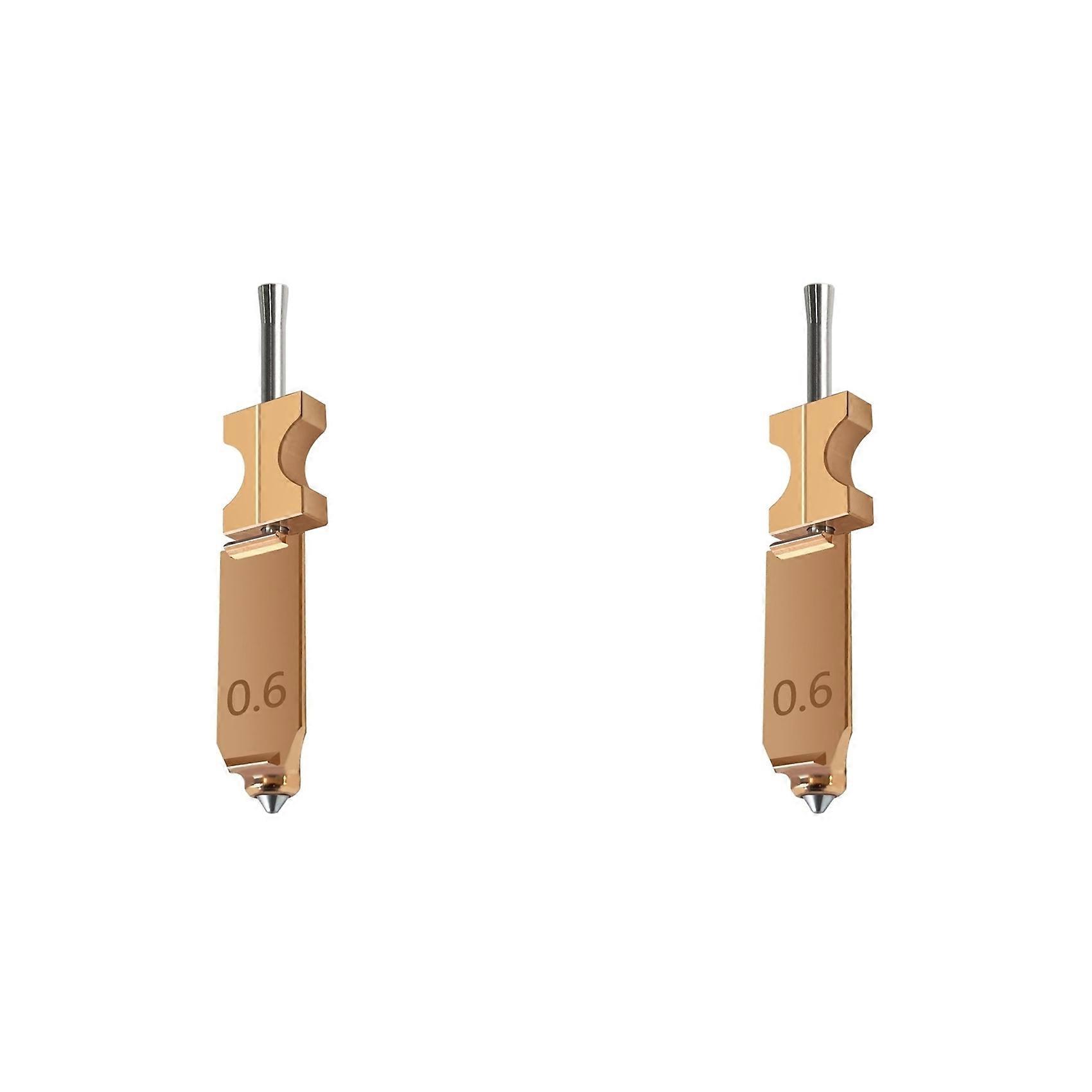 2pcs 0.6mm High-Speed All-Metal Nozzle Hotend Kit for Flashforge AD5X 3D Printer, 2X Faster Printing