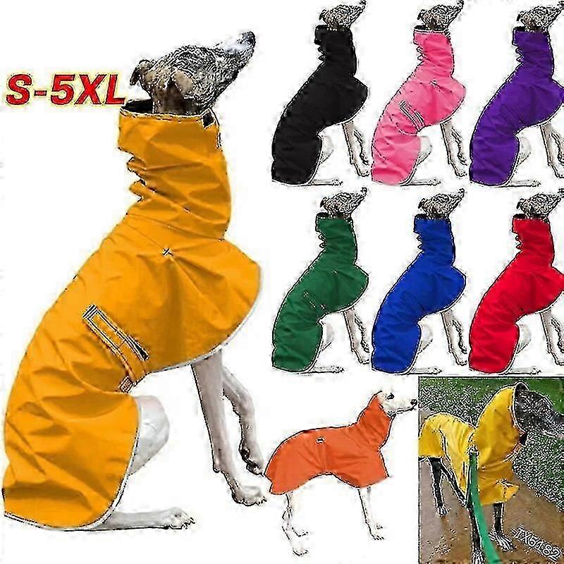 Waterproof Dog Coat for Greyhound, Adjustable Winter Fleece Jacket