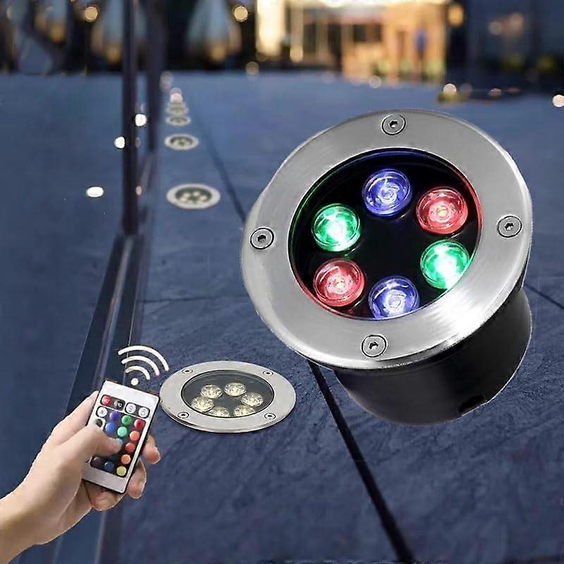 RGB Landscape Lighting Outdoor RGB Spotlights 16 Color Changing IP67 Waterproof with Remote Control