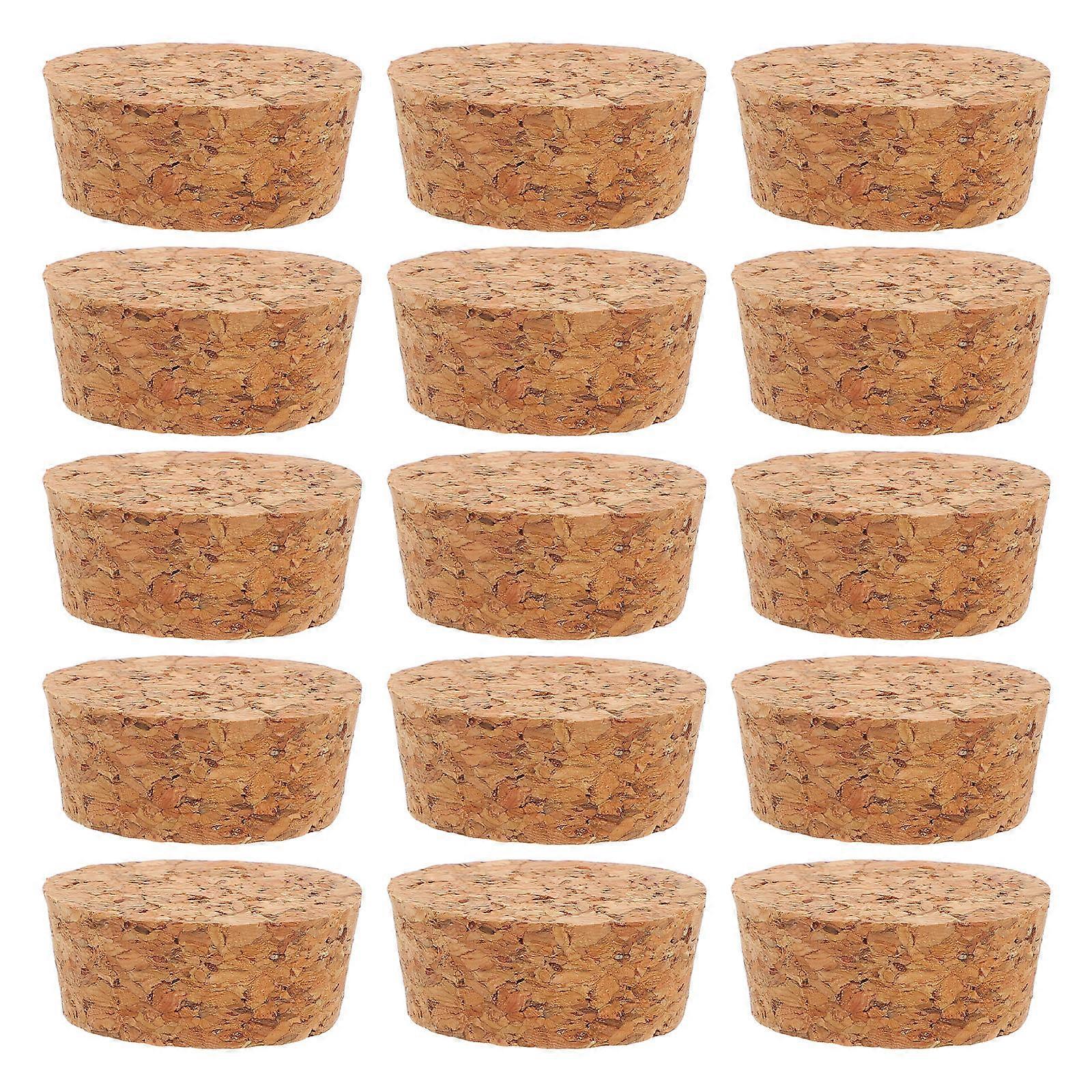Soft Wood Corks Stoppers for Stoppers 20Pcs Leakproof Plugs