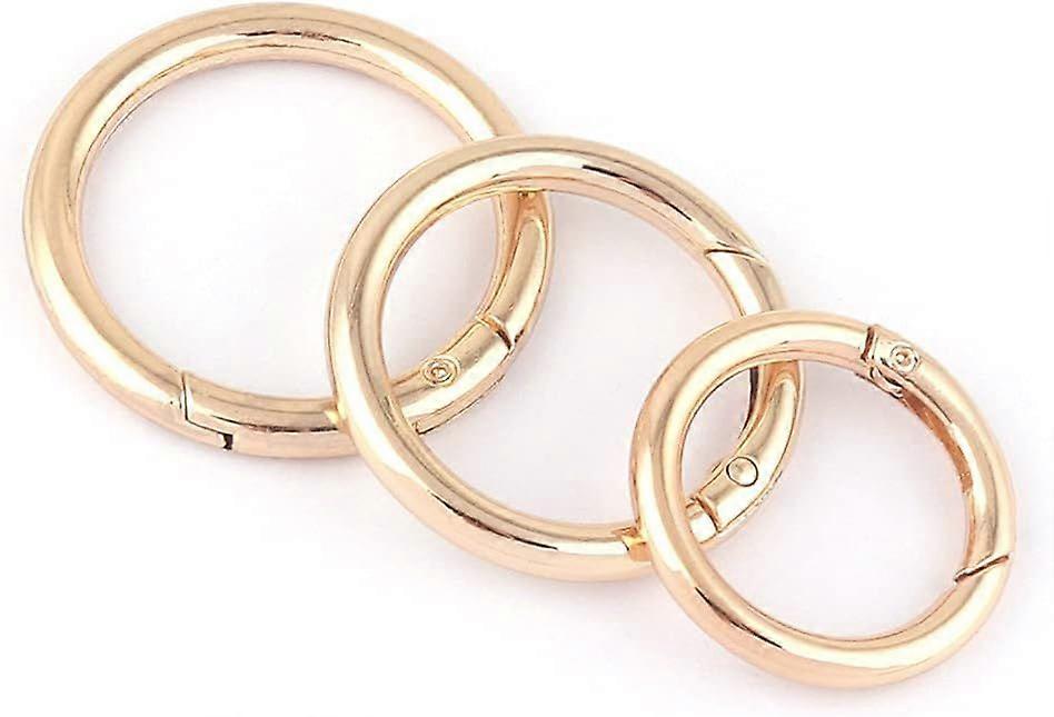 Spring Round Spring Snap Hook O Ring,Metal Purse Push Clasp Webbing Hook Bag