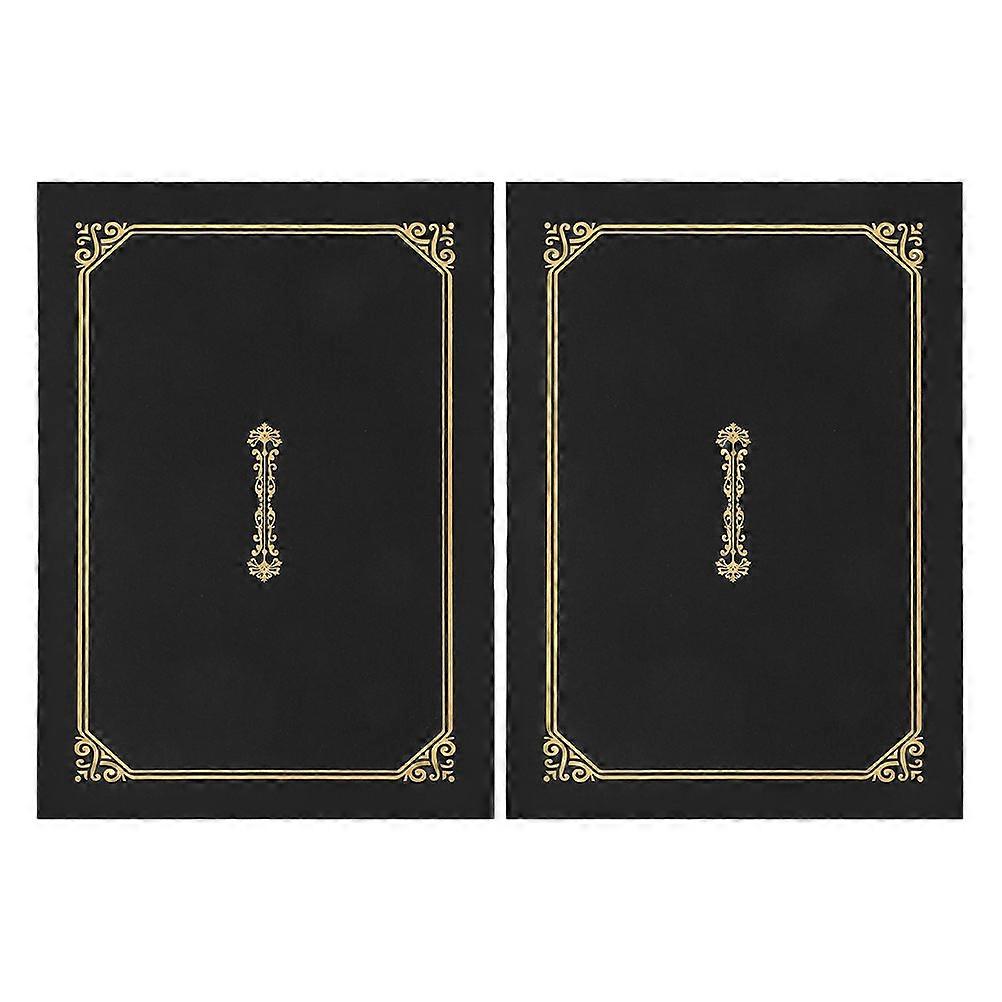 2PCS Diploma Covers Presentation Folders A4 Certificate Holders Diploma Cover Paper Document Folders for Graduation Awards and Documents (A4)