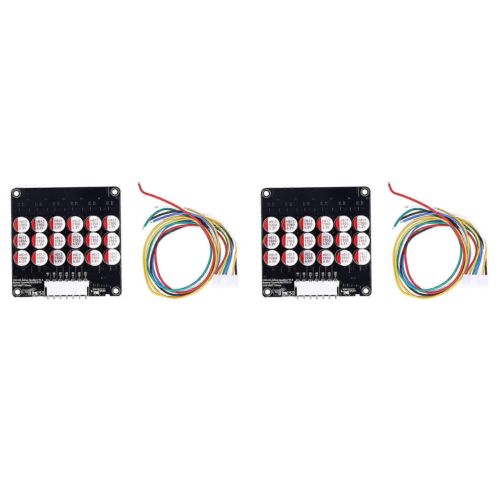 2X 6S Active Equalizer Balancer Lifepo4 / Lipo/ LTO Battery Energy Equalization Capacitor BMS Board