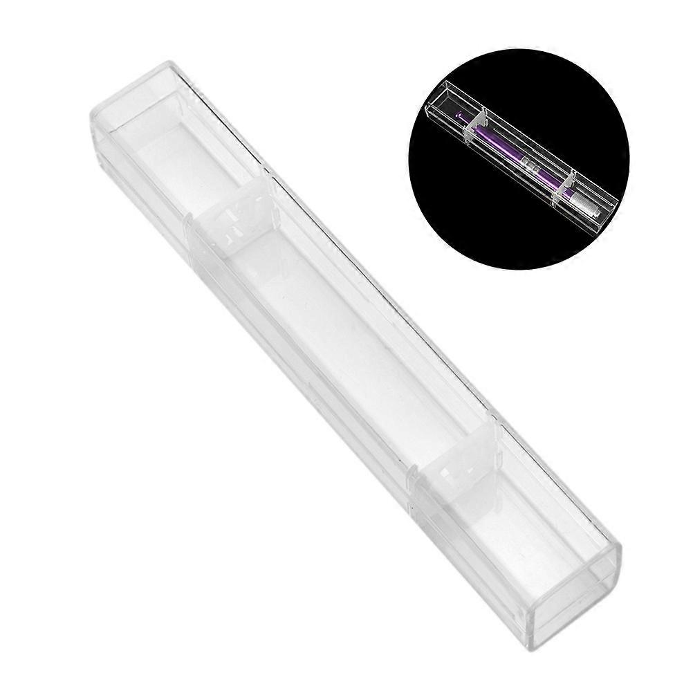 Pen Case Double Buckle Eyebrow Microblading Storage Box for 1Pcs Transparent