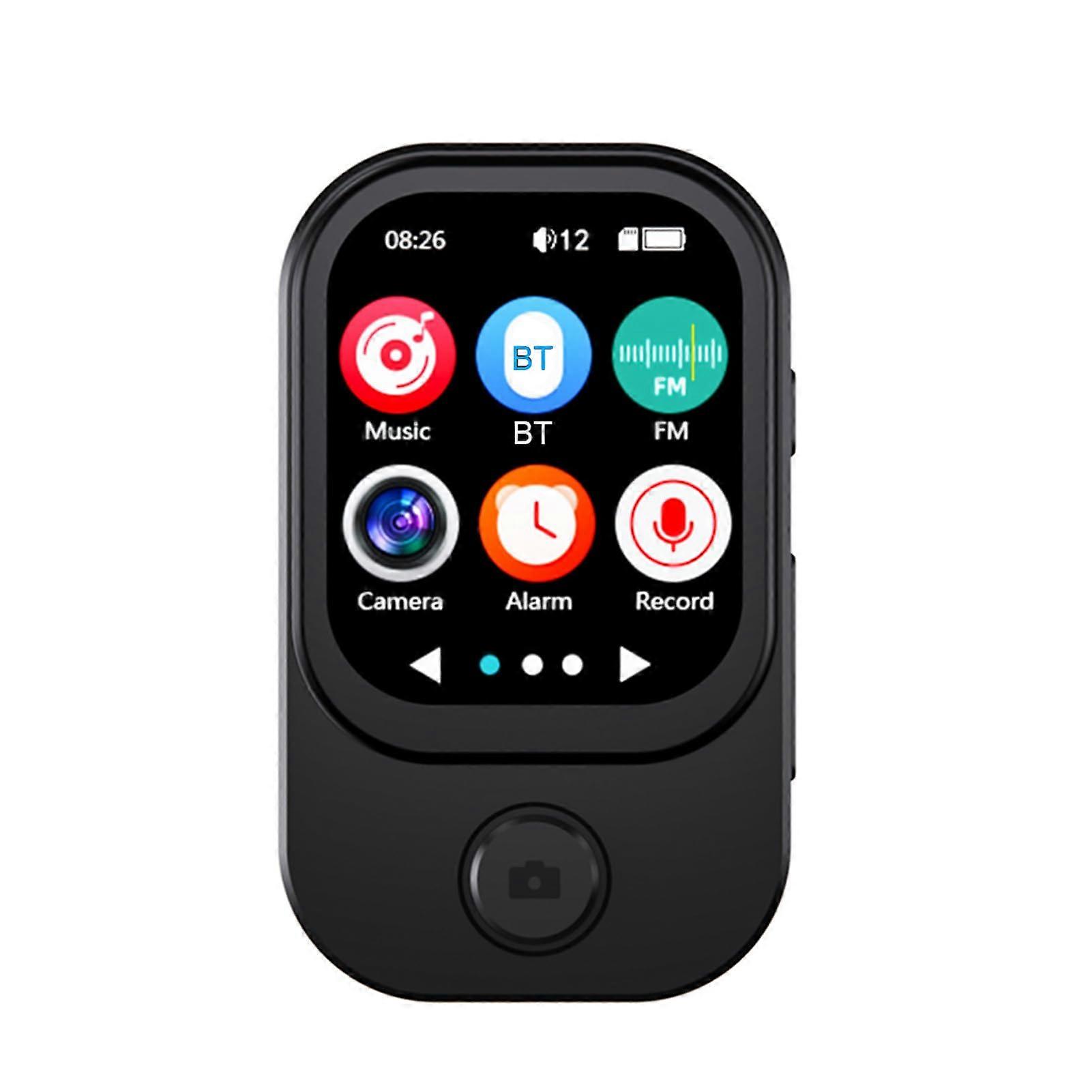 Touchscreen MP3 Player with 2.01 Inch Display, MP4 Support, Camera, Noise Reduction, Portable Speaker, Black