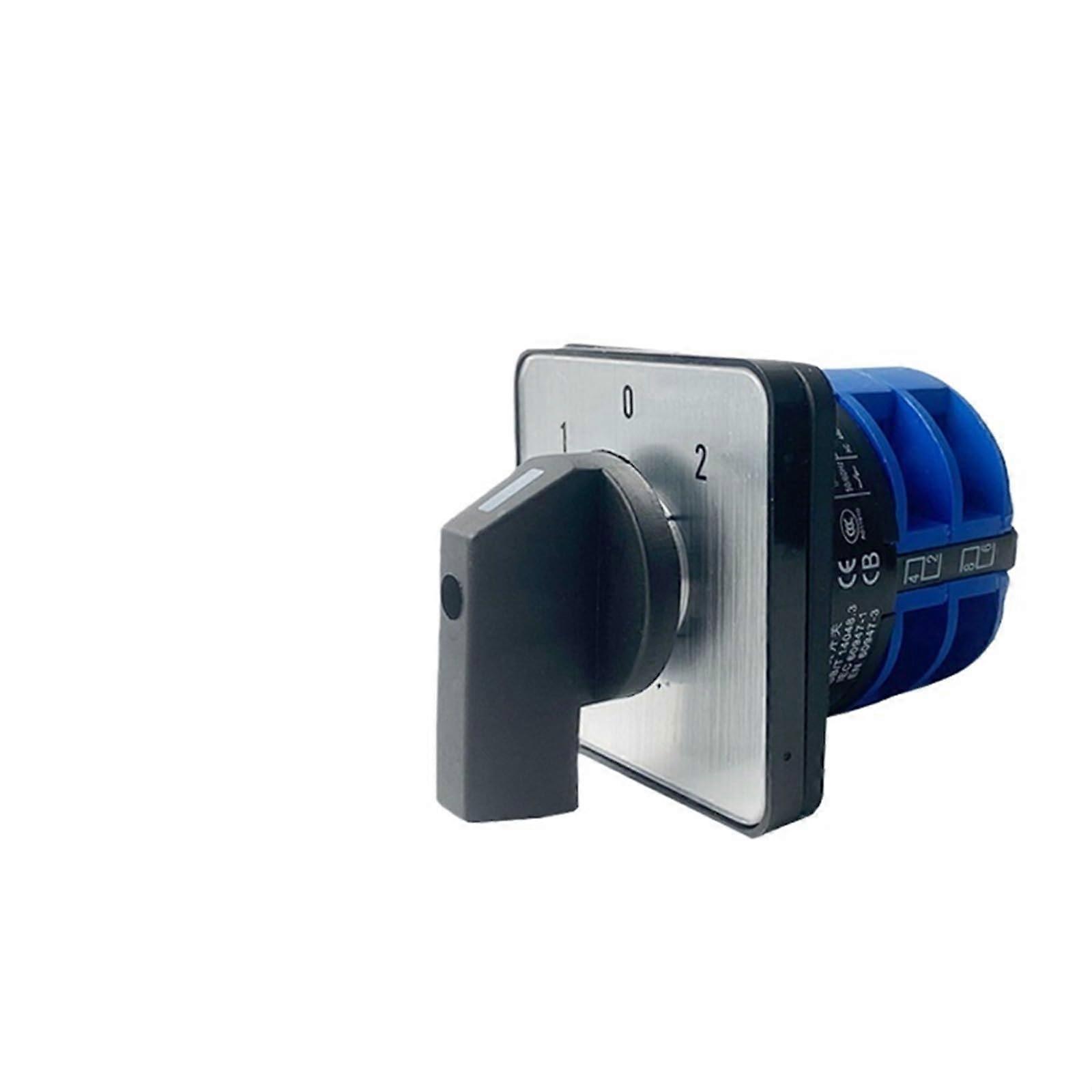 LW26-32/2 Switch Combination Knob 3 Gears 2 Sections Silver Point 5V Adjustable Control for Electrical Devices