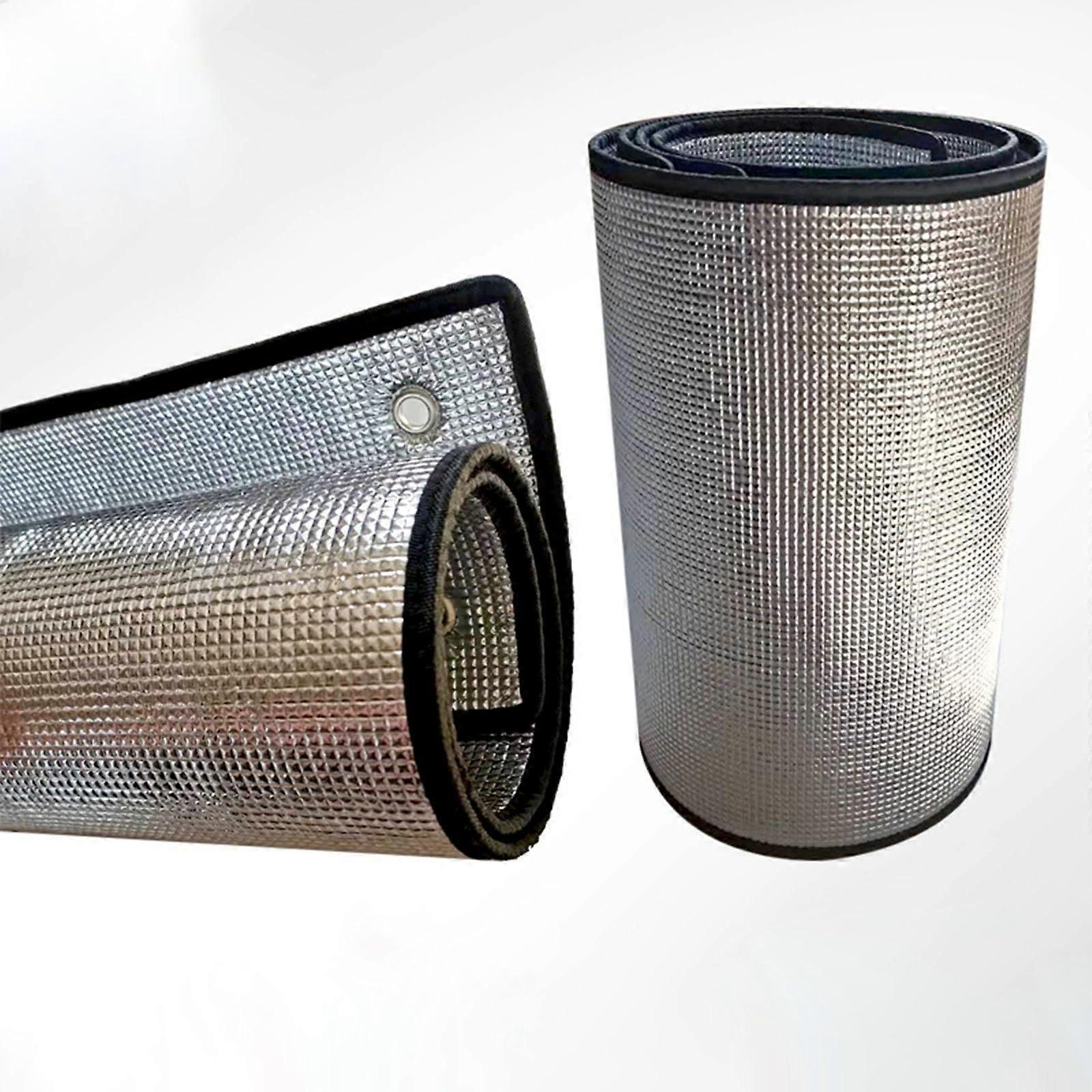 Blackout Heat Reflective Window Cover 43x91in 99% Light Block Thermal Insulated Foil Panel