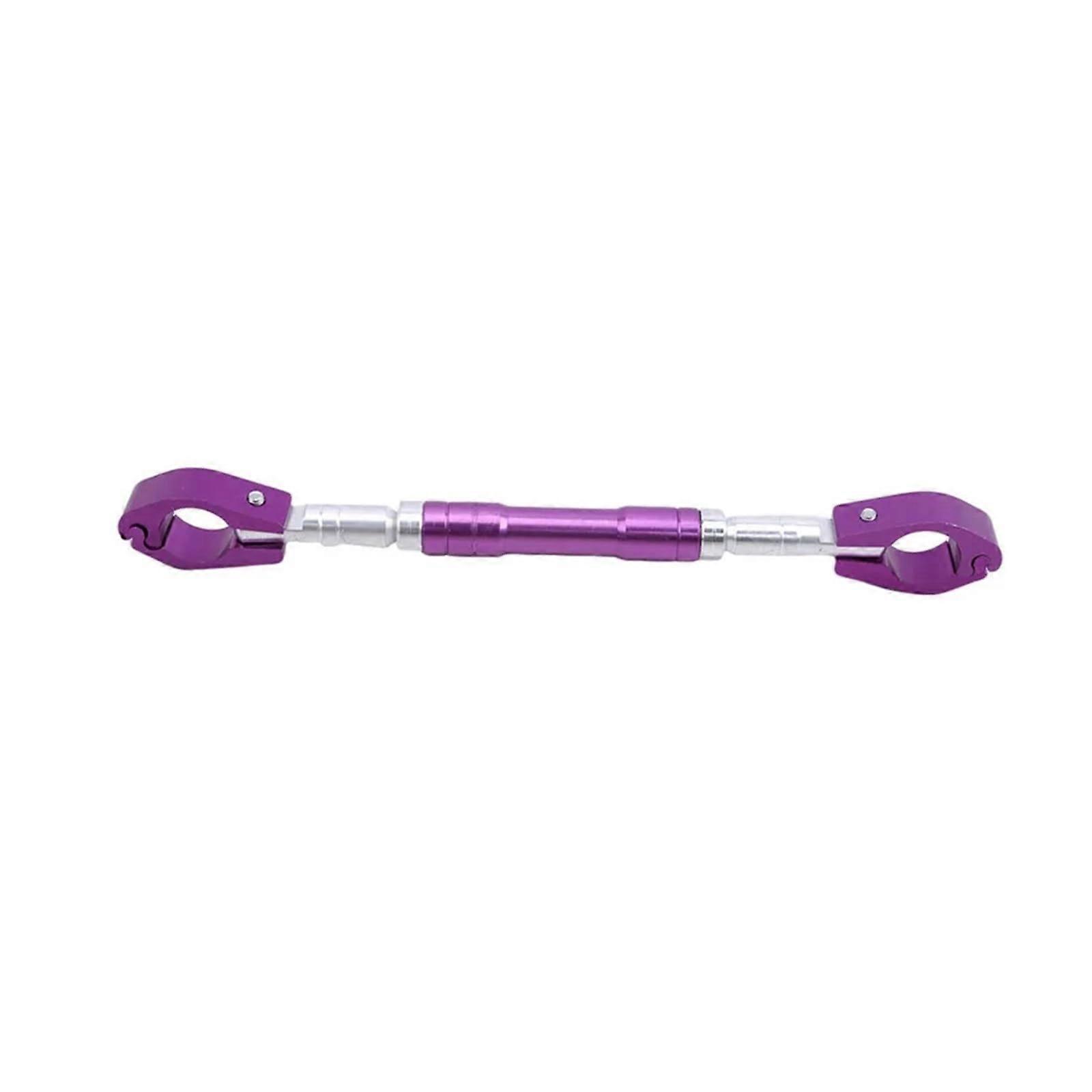 Universal Adjustable Aluminum Motorcycle Handlebar Cross Bar Purple for Enhanced Steering Stability