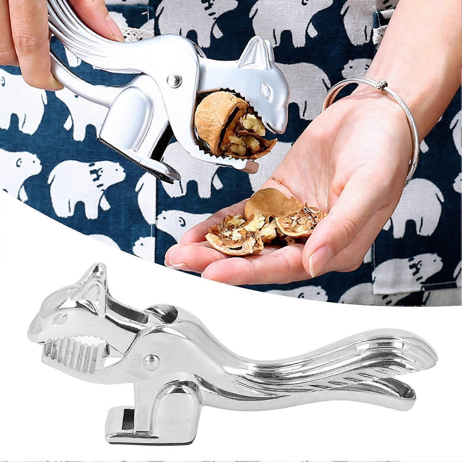 Heavy Duty Squirrel Shaped Nutcracker for Walnuts Chestnuts and Pecans with Ergonomic Grip