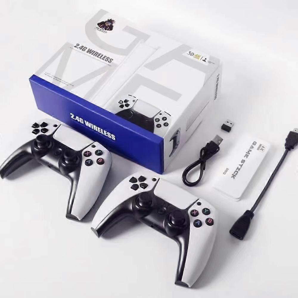 2024 64G M15 Game Stick HD Output 20000+ Retro Game Wireless Gamepads Classic Two-player Wireless Controllers