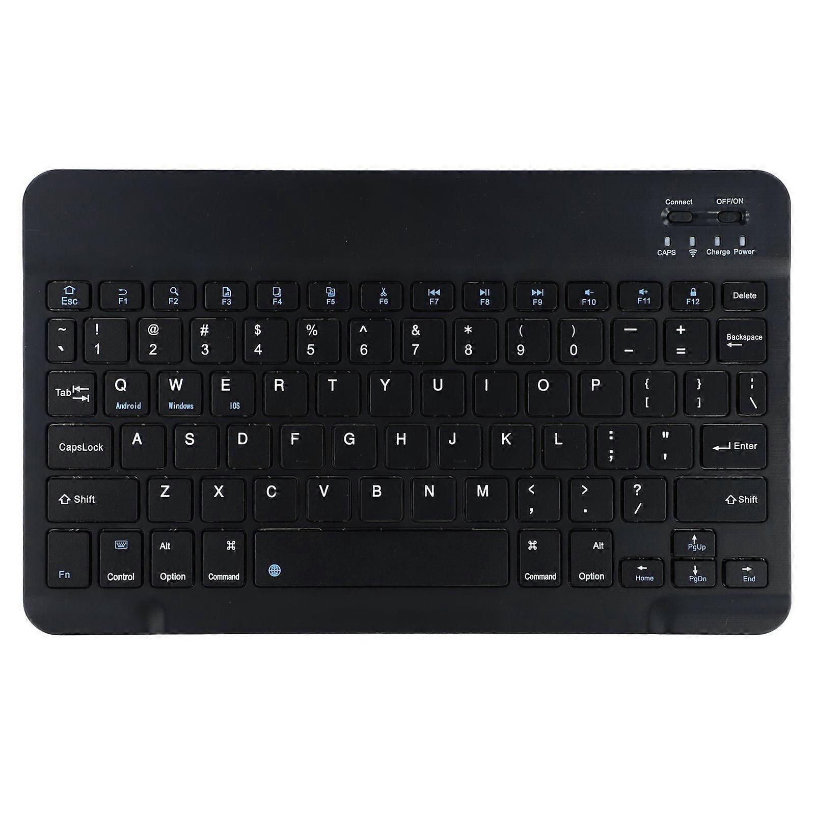 10 Inch Mini Bluetooth-compatible Keyboard USB Rechargeable Wireless Keyboard for iPad Tablet PC