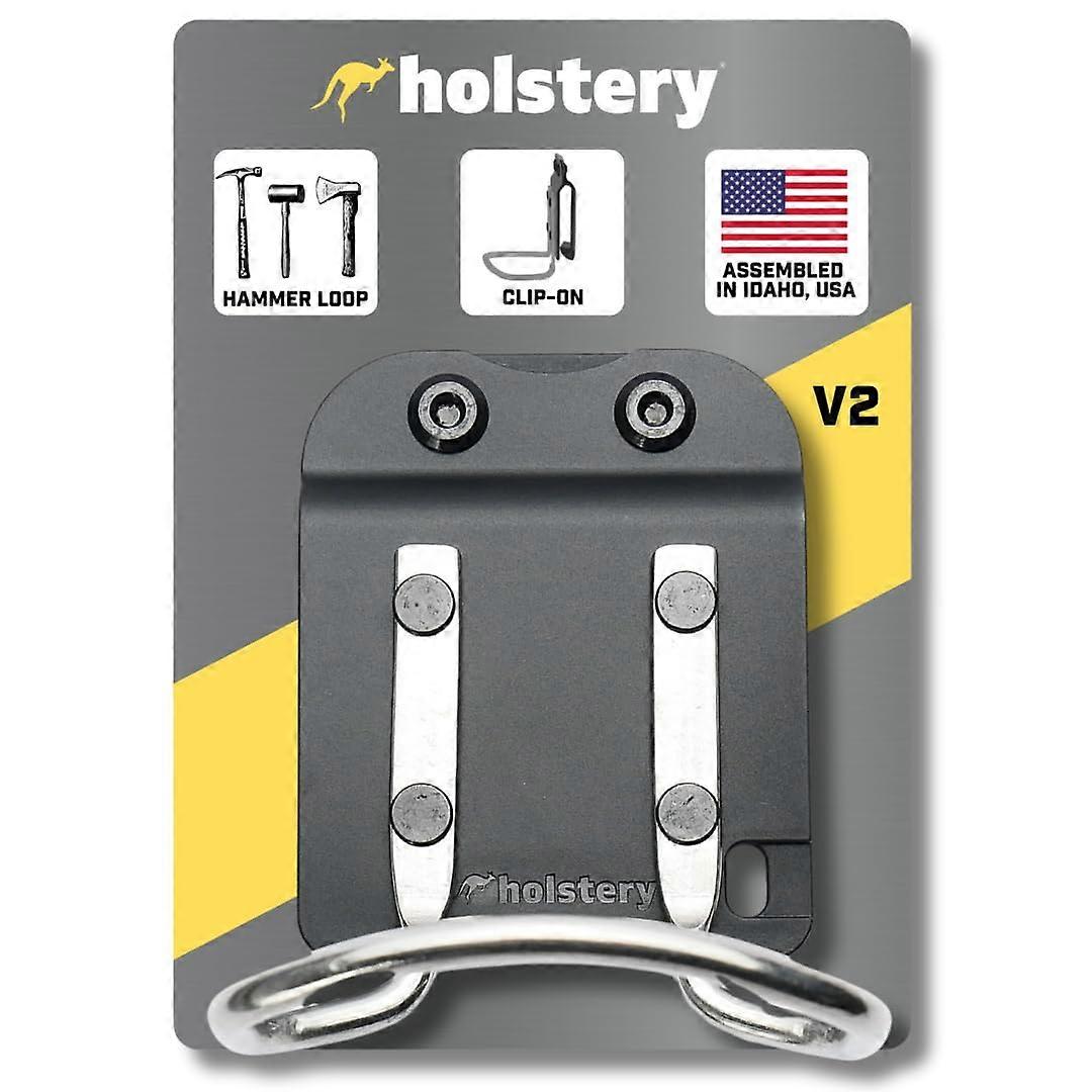 Hammer Holder ClipOn Tool Belt Holster with Quick Release Loop for Hammers Hatchet Mallet