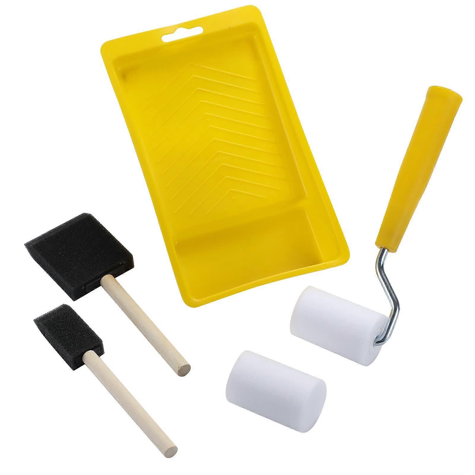 Paint Roller Set with Density Foam Rollers for Furniture, DIY Crafts and Smooth Even Coverage