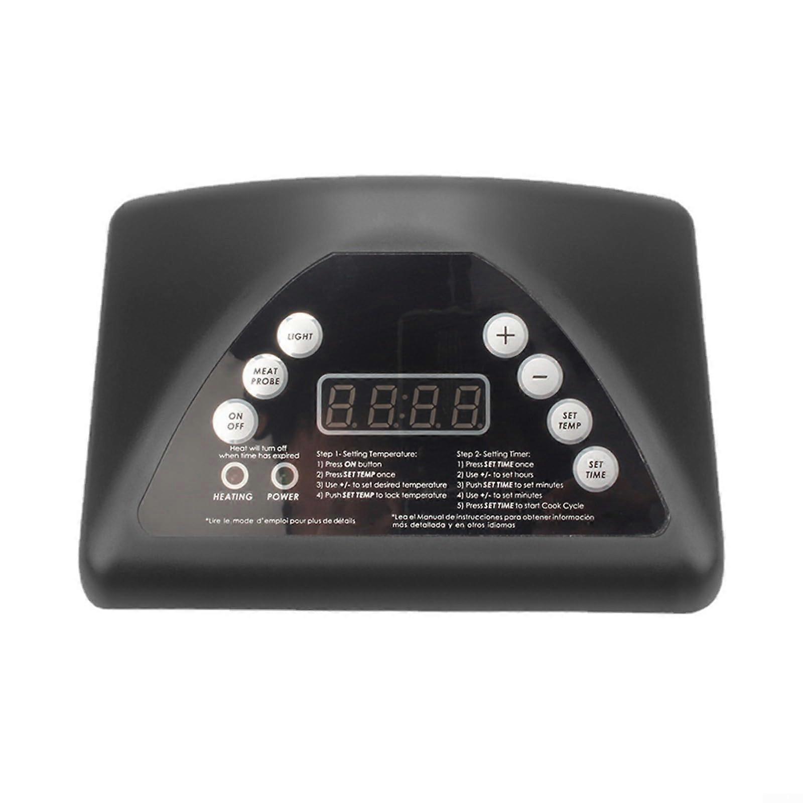 Electric Smoker Control Board 9907100001 with Bright LCD Display and Adjustable Temperature