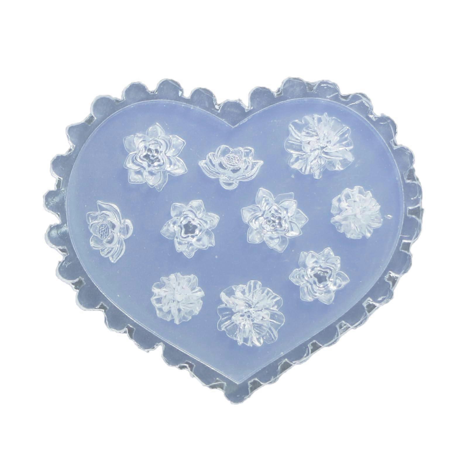 Flexible Silicone Nail Art Molds for Precise Pattern Embossing and Easy Design Removal