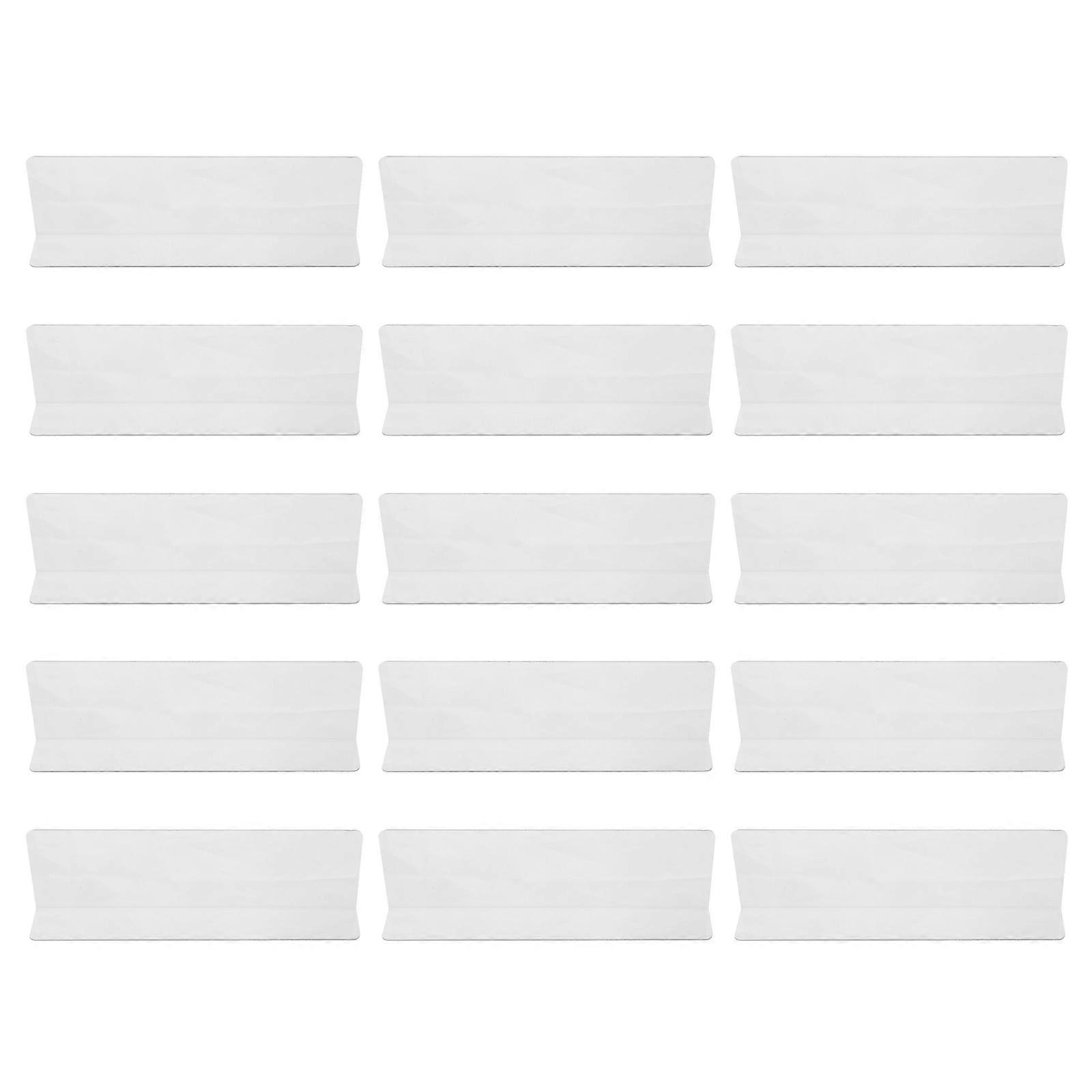 Shelf Divider for Supermarket Plastic Commodity Dividers with 15Pcs Pack