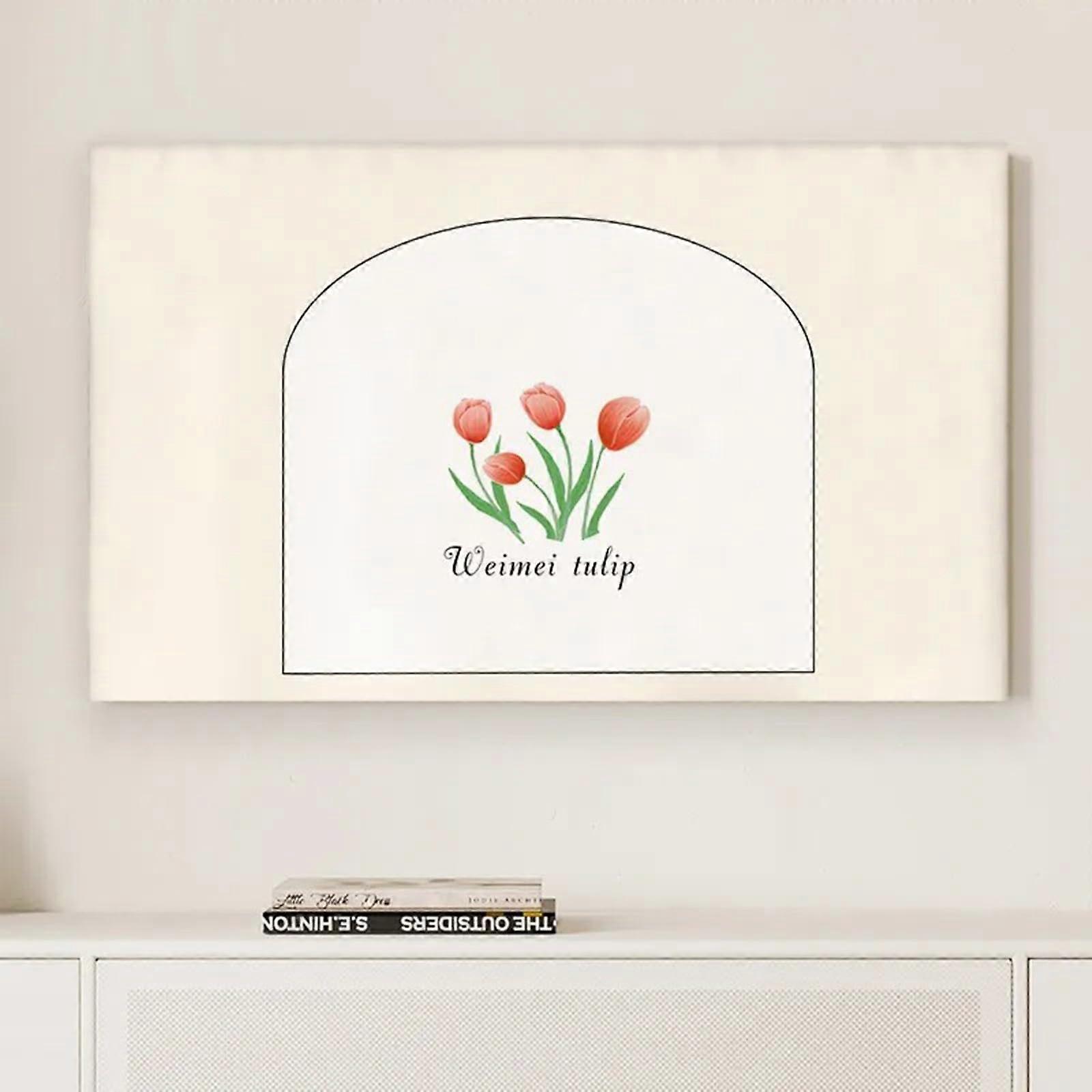 TV Screen Protector and Dust Cover, 3285 Inch, Dustproof Splashproof, Painting Pattern, Universal Fit