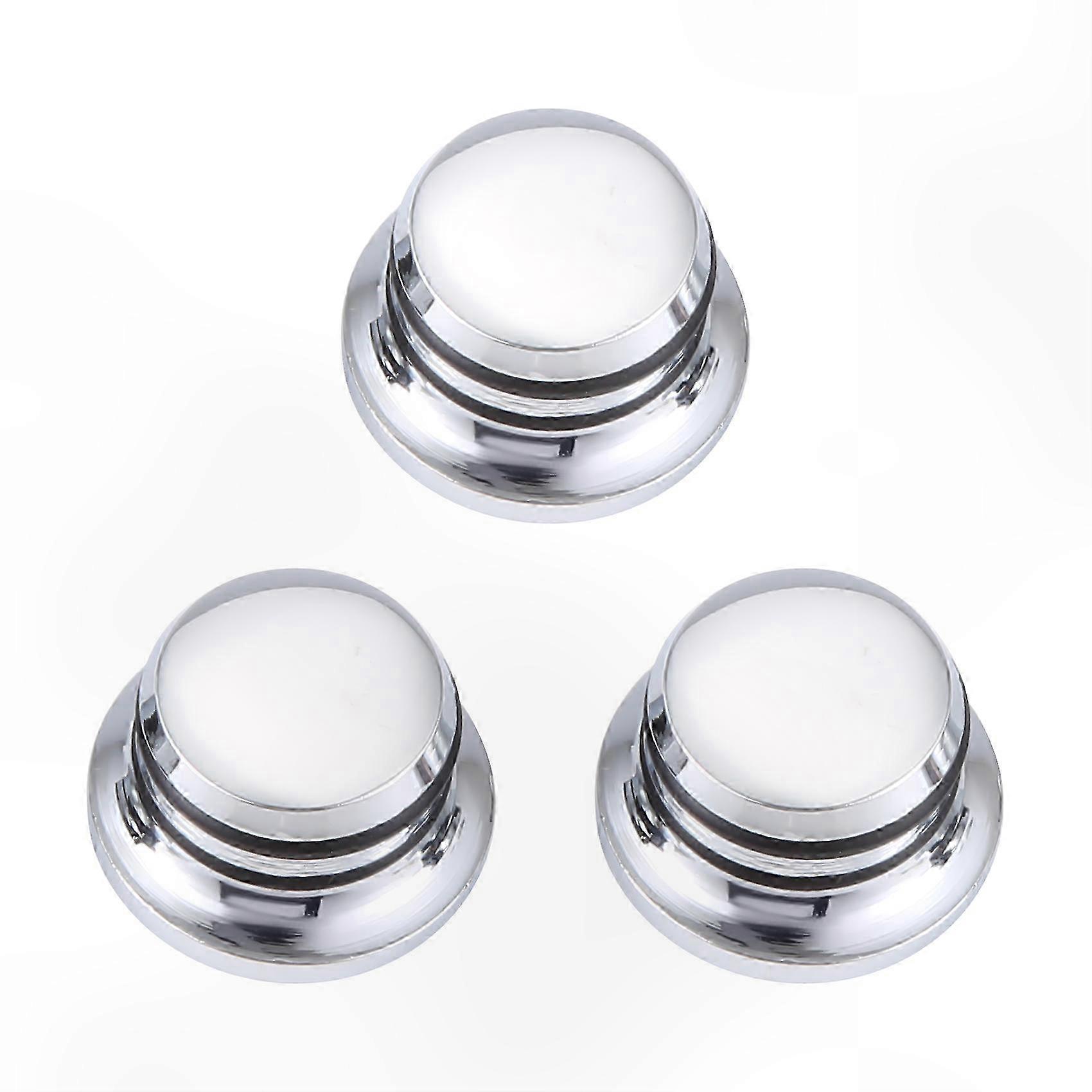 3-Pack Chrome Guitar Tuning Knobs for Electric Jazz Bass and LP ST Models