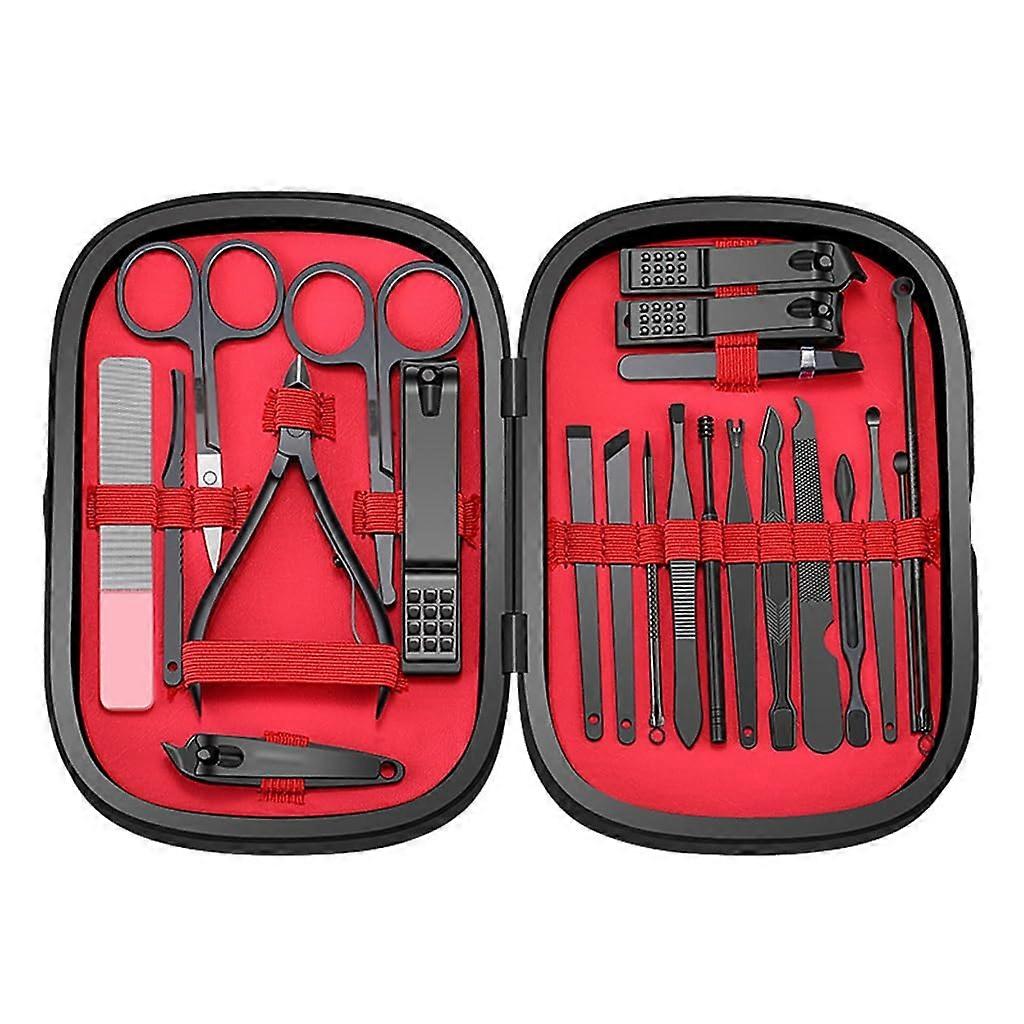 Professional Nail Clippers Set with Cuticle Nippers, Ergonomic Grip, Complete Grooming Kit