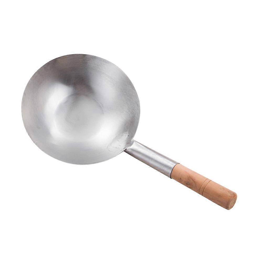 Stainless Steel Serving Utensils Multi-Purpose Use Kitchen Tool With Wooden Handle 1Pack