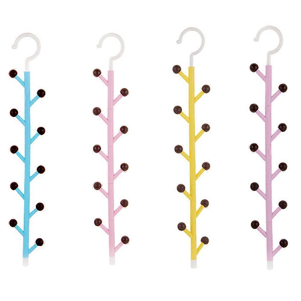 Belt Hanger Rotating Hook Organizer for Closet Blue