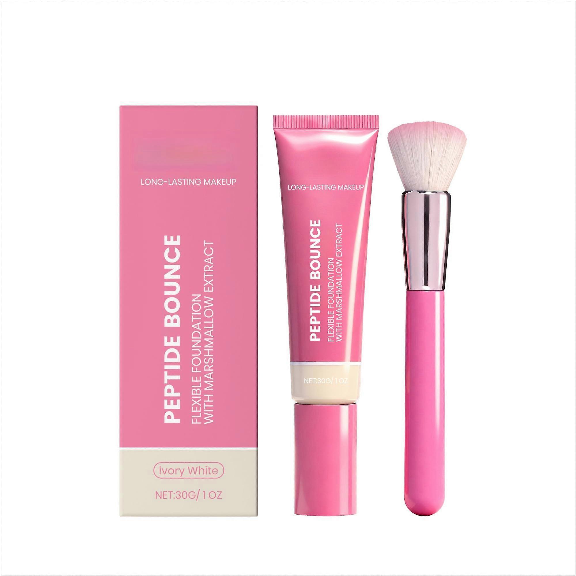 Ivory White Liquid Foundation, Smooth Full Coverage, Lightweight LongWear Hydrating Matte Finish