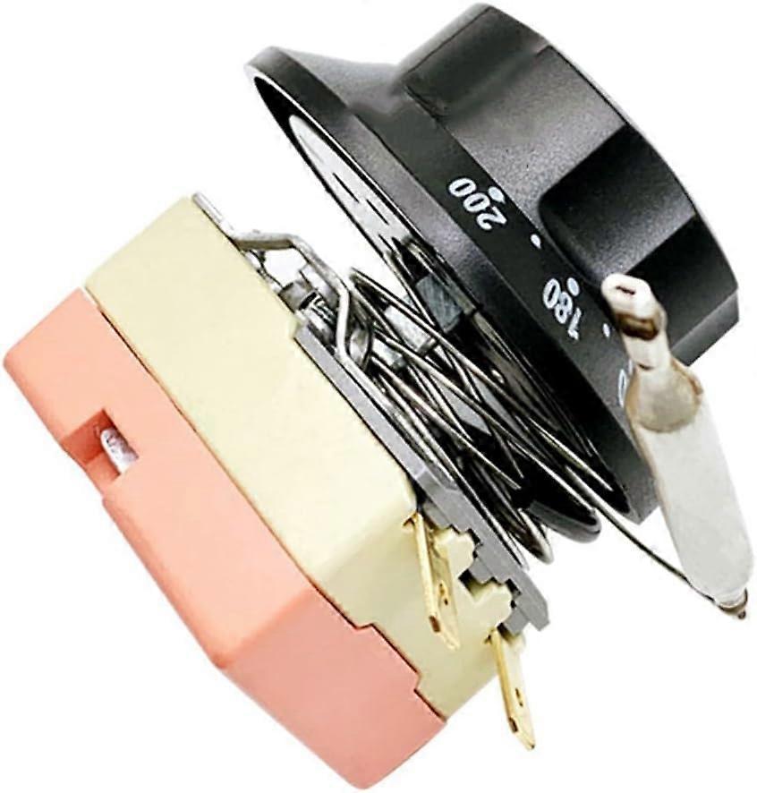 250V Electric Oven Thermostat Knob with 0.7m Sensor Line for Precise Temperature Control