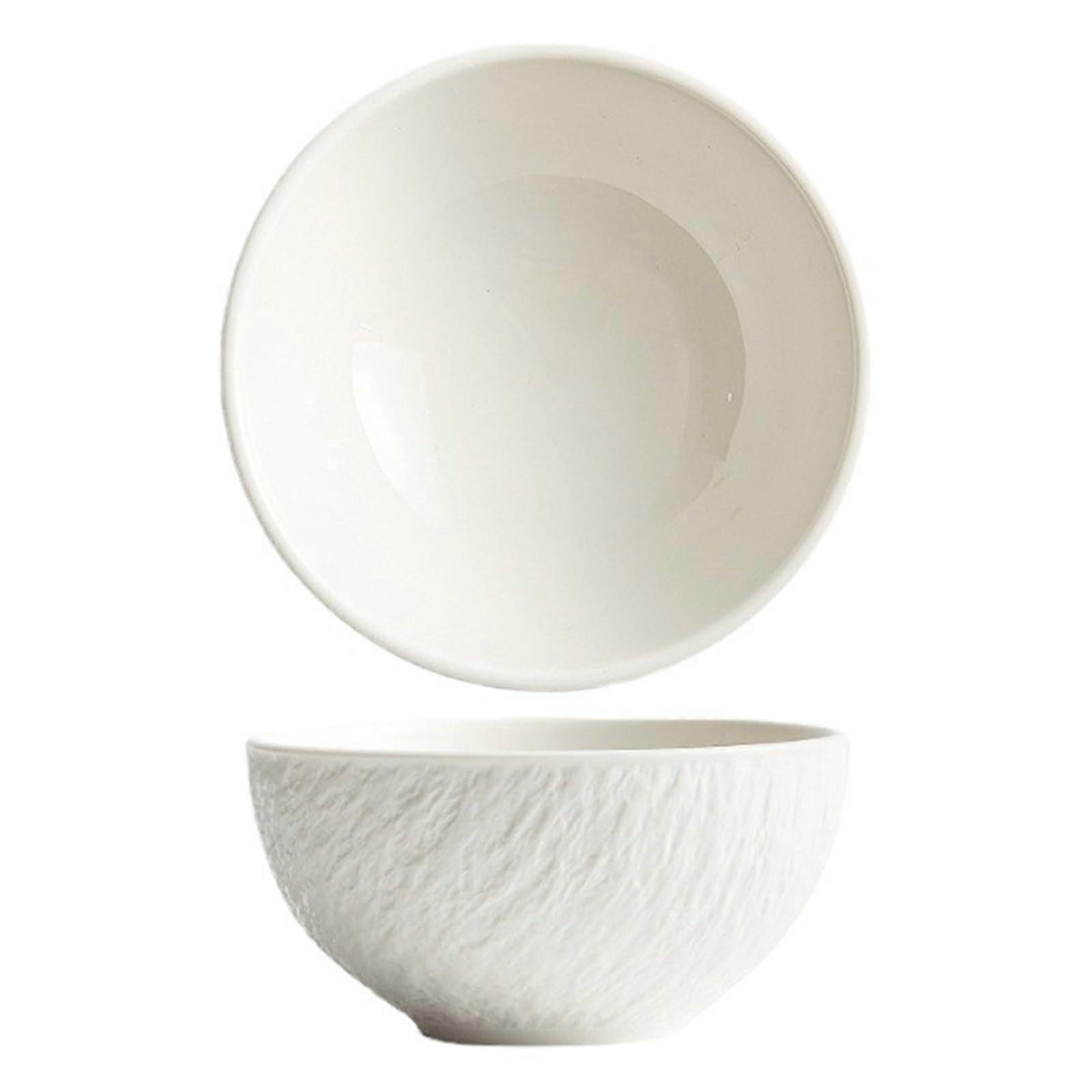 Black Ceramic Rice Bowl with Elegant Minimalist Design for Versatile Dining Use